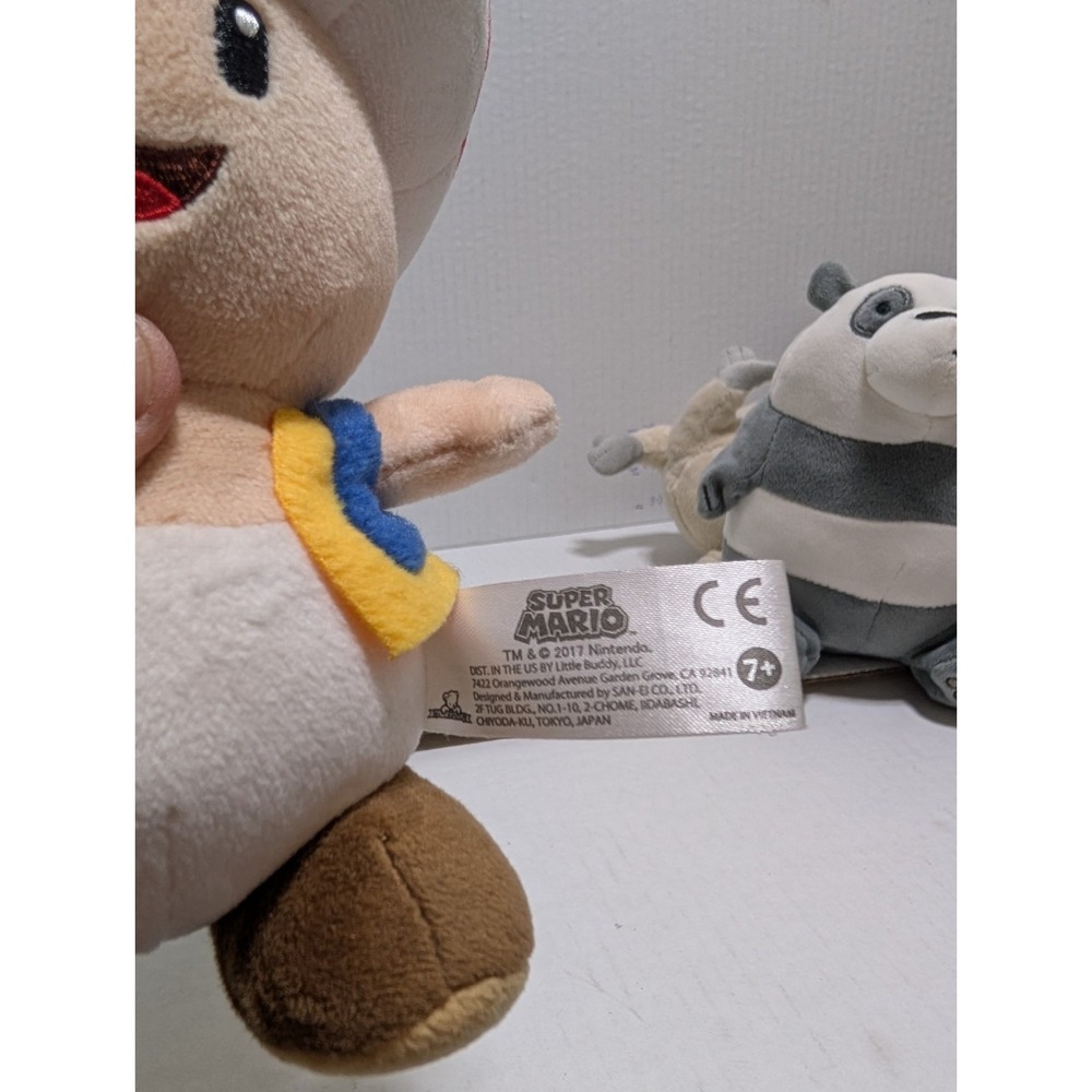 Little Buddy Super Mario Toad 7" Plush 2017 Nintendo - Picture 8 of 10